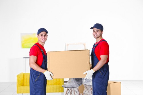 Removal team handling a home move in West Kensington