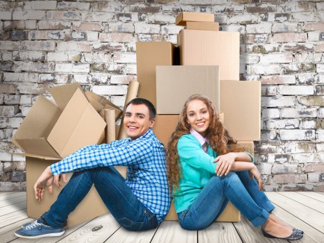 Careful loading of furniture for a West Kensington apartment move