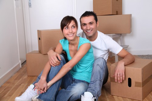 A man and van service handling furniture collection in West Kensington