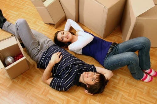Preparing desks, chairs, and boxed inventory for a smooth office move